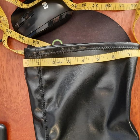 NEW ! Circus Sam Edelman Women Nat Over Knee Boots Black Faux Leather Size 8 - Picture 5 of 7